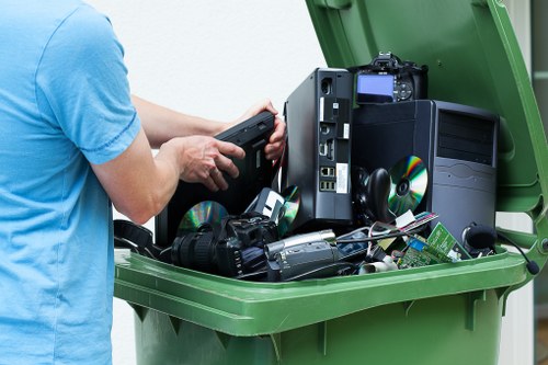 Commercial waste removal service in Fulham office